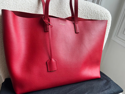Yves Saint Laurent (YSL) Red E/W Shopping Tote (RRP £1115)