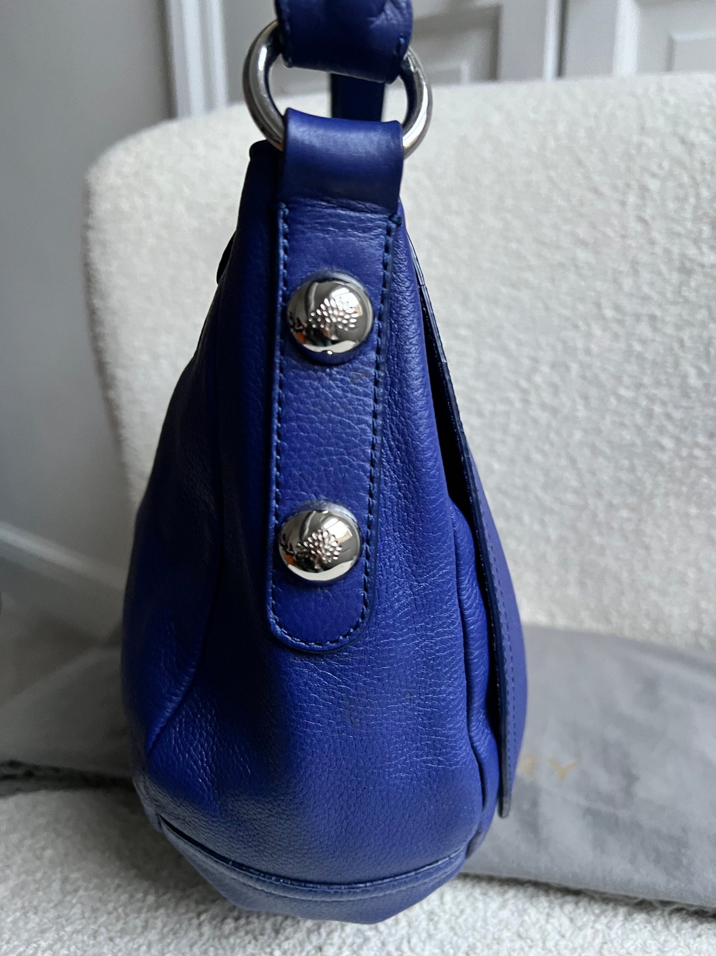 Mulberry Blue Daria Satchel (RRP £795)