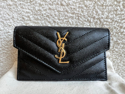 Yves Saint Laurent (YSL) Cassandre Matelasse Fragments Flap Card Case (RRP £355)