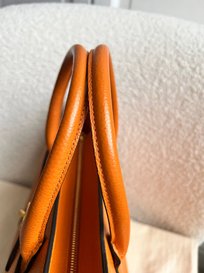 Mulberry Orange Small Zipped Bayswater (RRP £1,195)