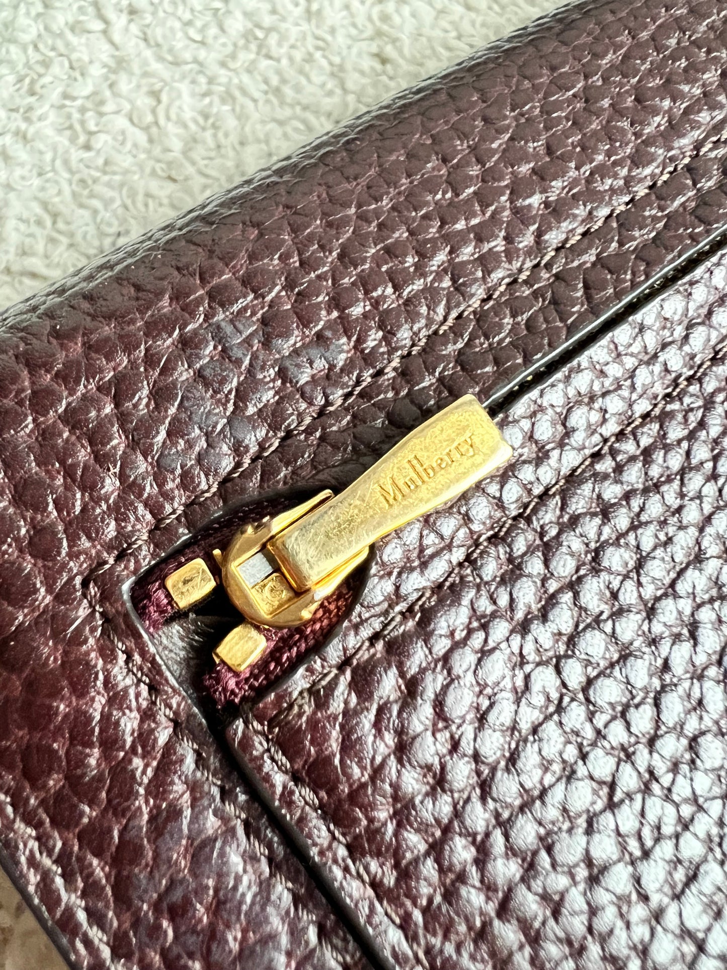 Mulberry Oxblood Continental Wallet (RRP £375)