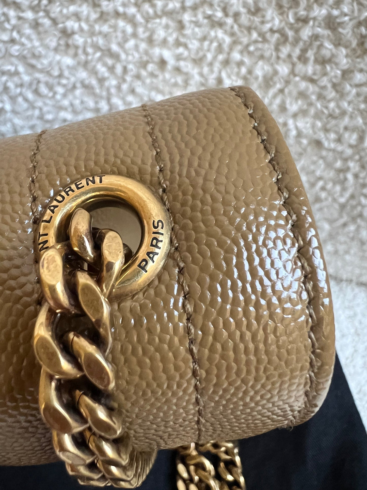 Yves Saint Laurent (YSL) Beige Small Envelope Bag (RRP £1,940)