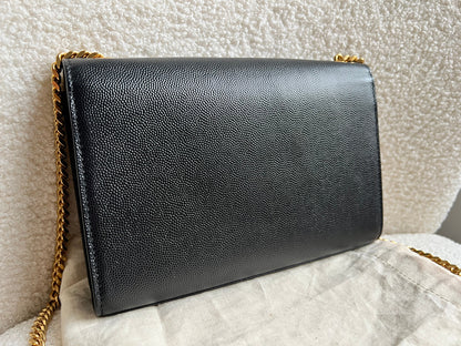 Yves Saint Laurent (YSL) Black Small Kate with Gold Hardware (RRP £1,550)