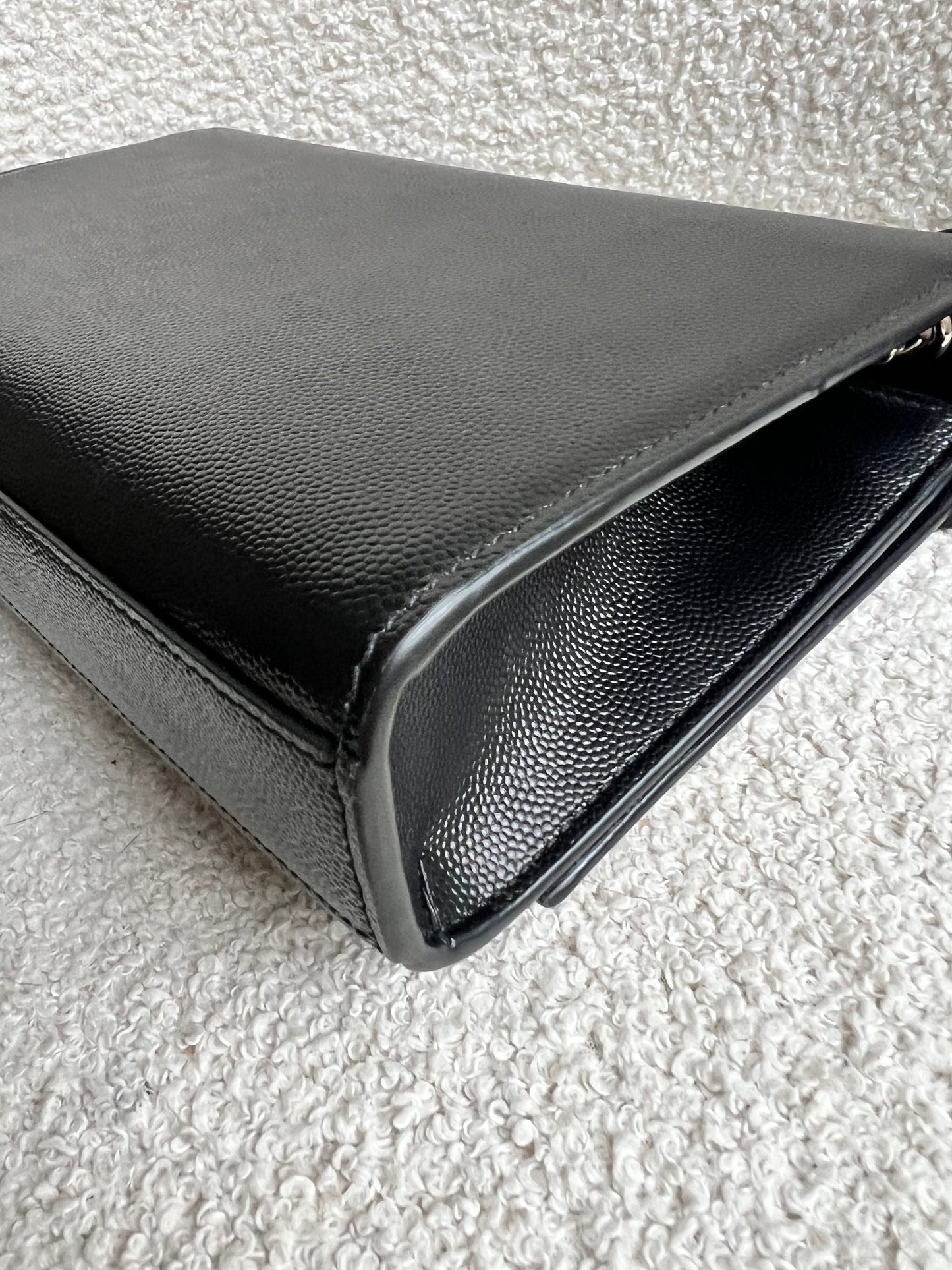Yves Saint Laurent (YSL) Black Medium Kate with Silver Hardware (RRP £1730)