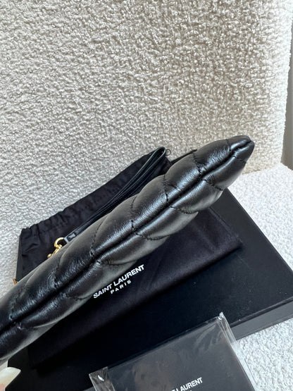 Yves Saint Laurent (YSL) Black Cassandre Clutch Pouch (RRP £580)