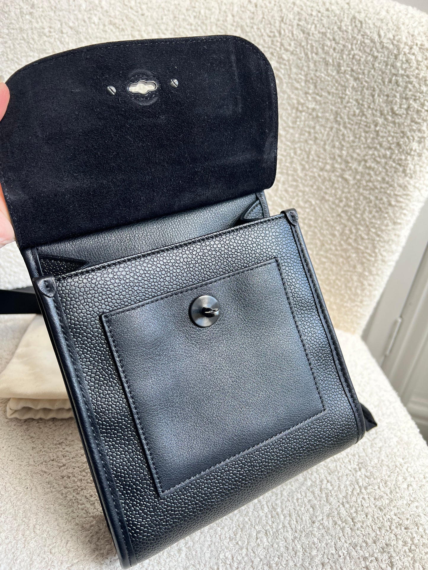 Mulberry Black Eco Scotchgrain Small Antony