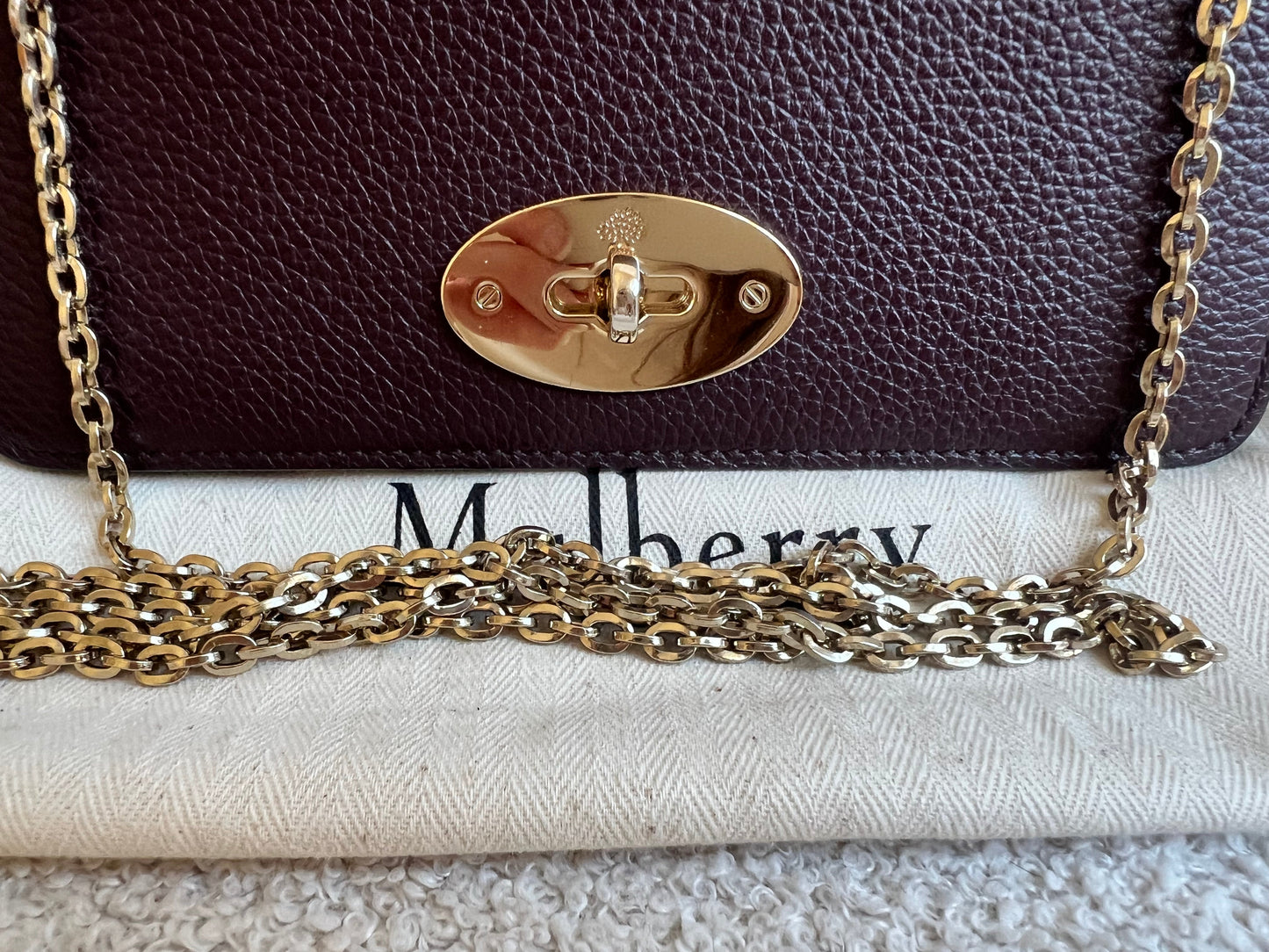 Mulberry Oxblood Bayswater Clutch (RRP £495)