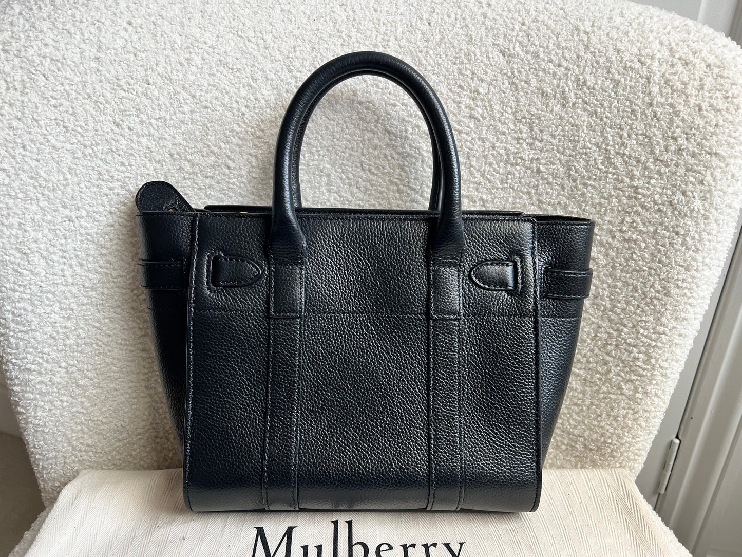 Mulberry Black Mini Zipped Bayswater (RRP £1095)