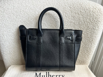 Mulberry Black Mini Zipped Bayswater (RRP £1095)