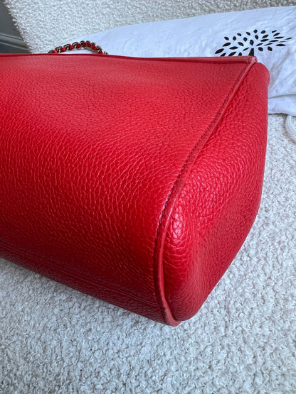 Mulberry Fiery Spritz Red Medium Lily with Gold Hardware (RRP £995)