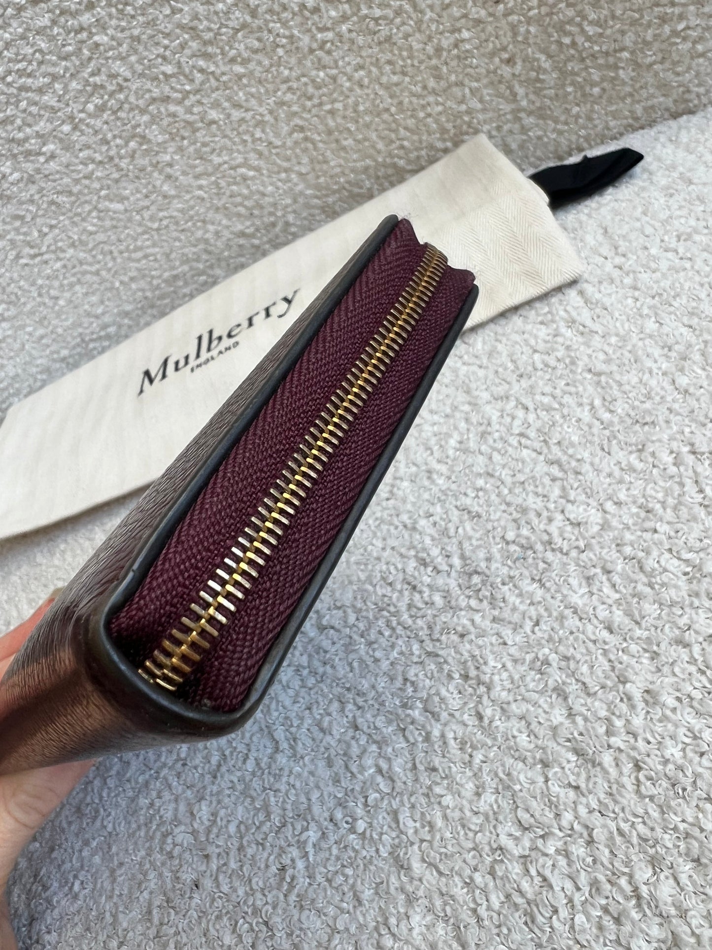 Mulberry Oxblood Continental Wallet (RRP £345)