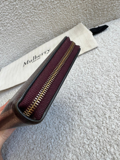 Mulberry Oxblood Continental Wallet (RRP £345)