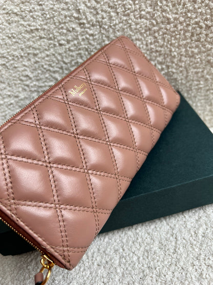 Mulberry Blush Quilted Continental Wallet (RRP £345)