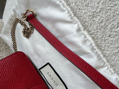 Gucci Interlocking GG Red Small Shoulder Bag