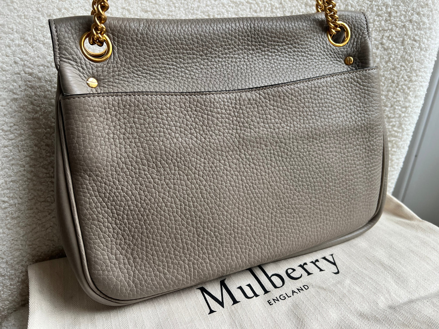 Mulberry Solid Grey Darley Shoulder Bag (RRP £1095)