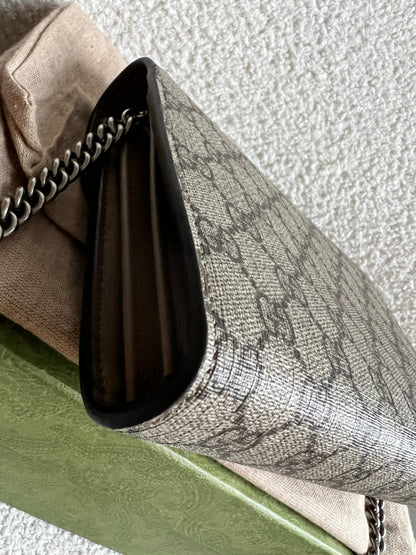 Gucci Dionysus GG Supreme Chain Wallet (RRP £1400)