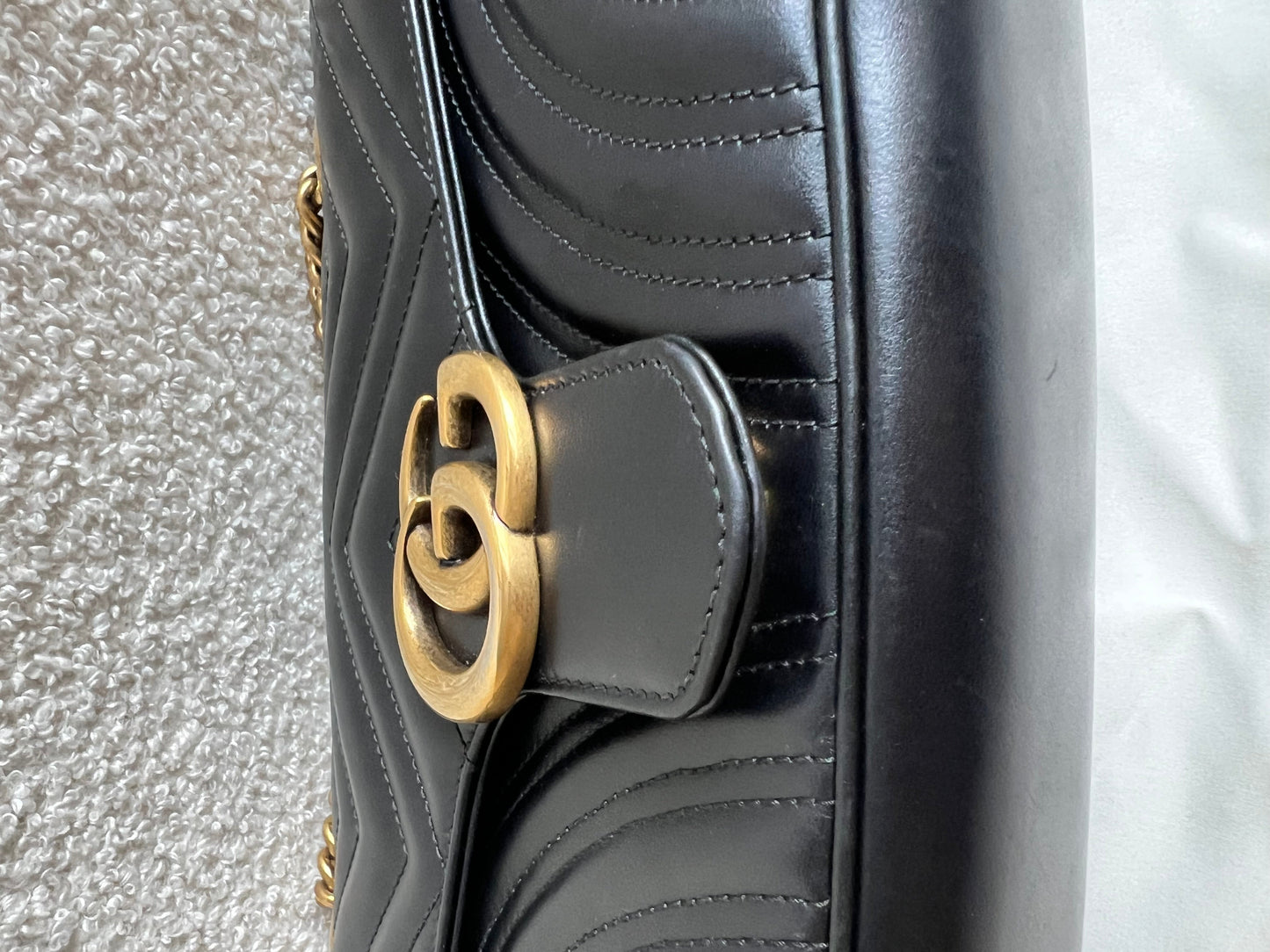 Gucci GG Black Marmont Small Shoulder Bag (RRP £2070)