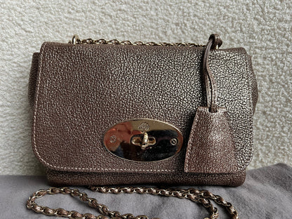 Mulberry Metallic Mushroom Regular Lily with Gold Hardware (RRP £995)