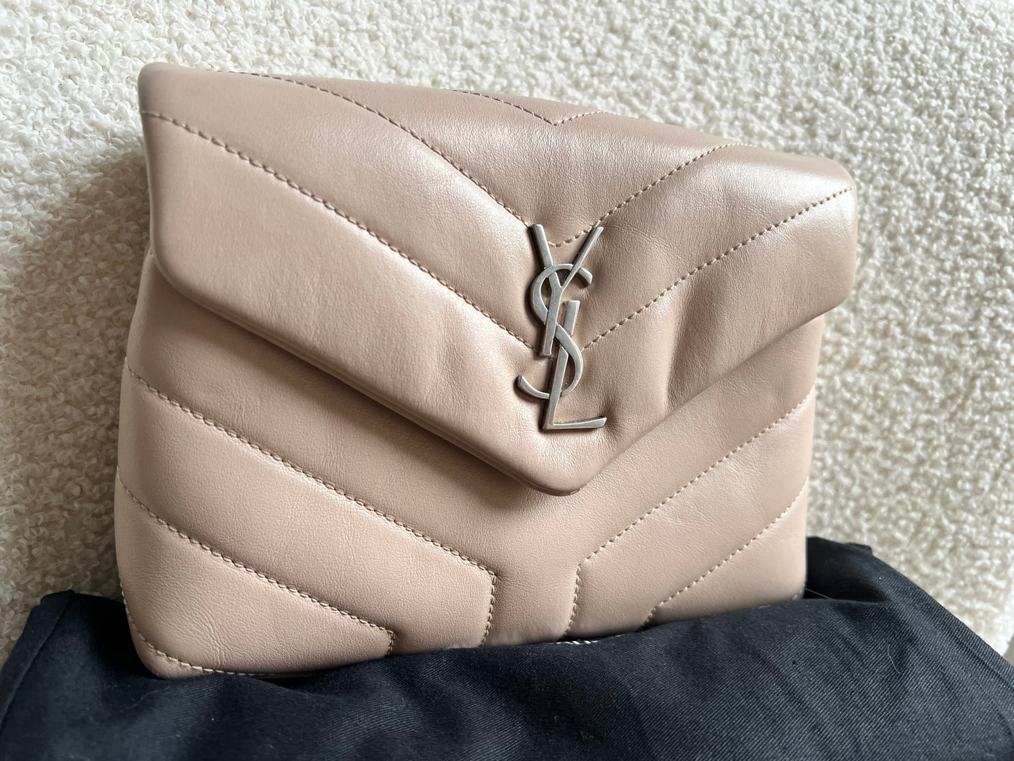 Yves Saint Laurent (YSL) Pale Pink Toy Lou Lou with Silver Hardware (RRP £1,380)