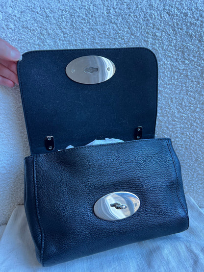 Mulberry Black Regular Lily with Silver Hardware (RRP £995)