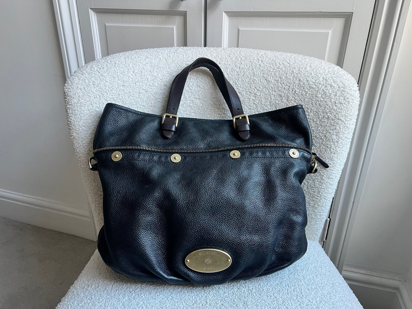Mulberry Black Mitzy Tote