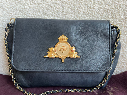 Mulberry Small Black Margaret Shoulder Bag with Small Purse