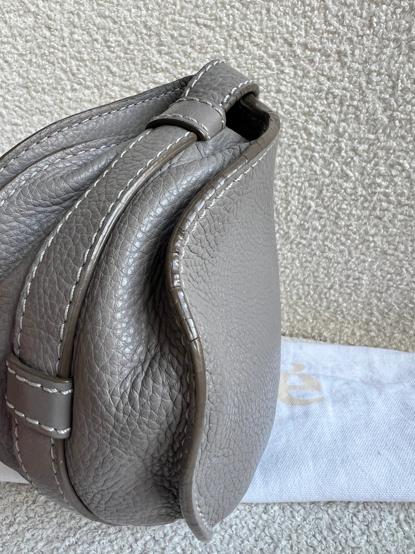 Chloe Small Cashmere Grey Marcie Saddle Bag (RRP £1050)