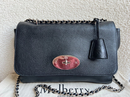Mulberry Black Medium Lily with Silver Hardware (RRP £1095)