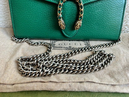 Gucci Dionysus Green Chain Wallet (RRP £1340)