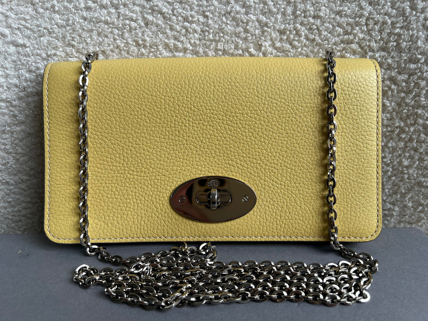 Mulberry Camomile Yellow Bayswater Clutch (RRP £495)