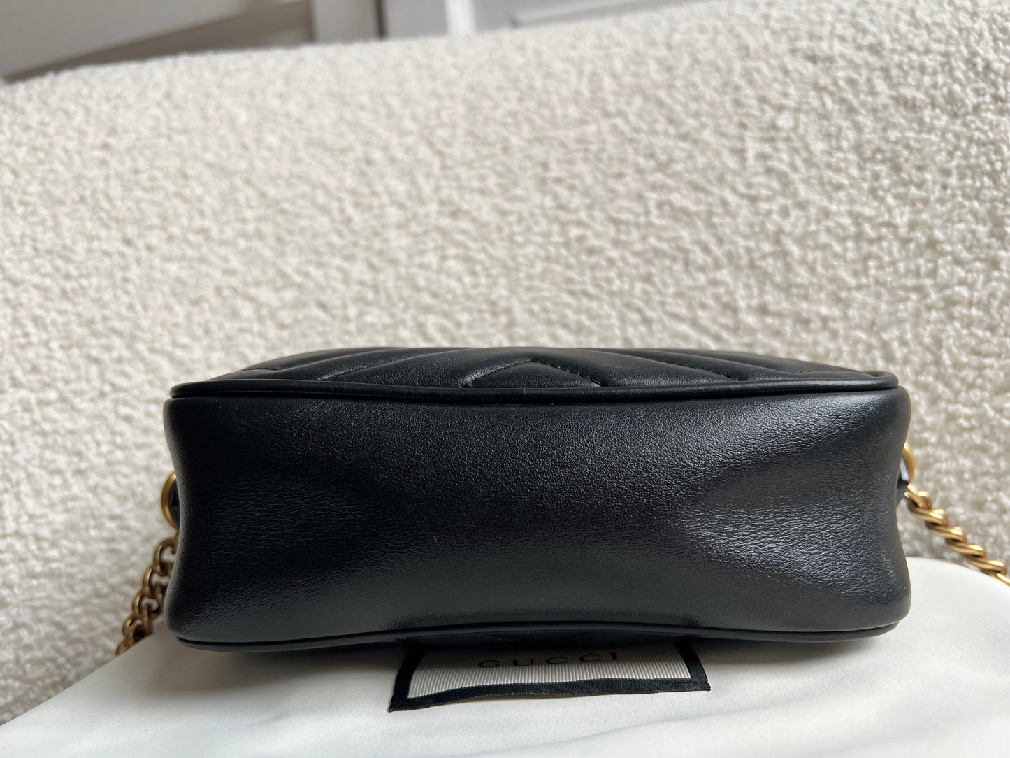 Gucci GG Black Marmont Mini Shoulder Bag (RRP £1,360)