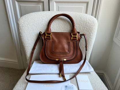 Chloe Tan Small Marcie Double Carry Bag (RRP £1690)