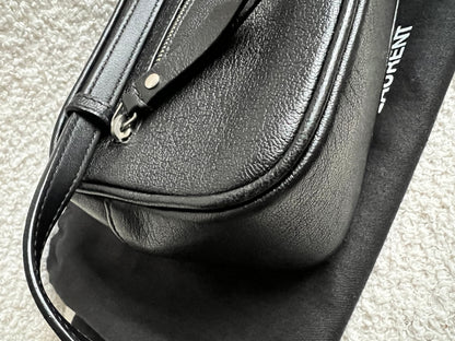 Yves Saint Laurent (YSL) Black Studded Lou Belt Bag