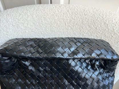 Bottega Veneta Black Small Hop Intraciatto (RRP £3370)