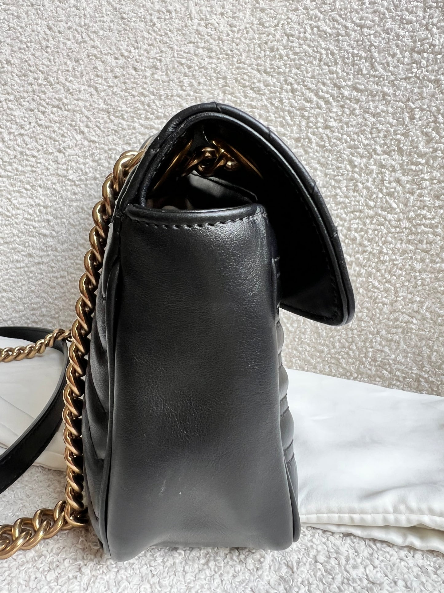 Gucci GG Black Marmont Small Shoulder Bag (RRP £2070)