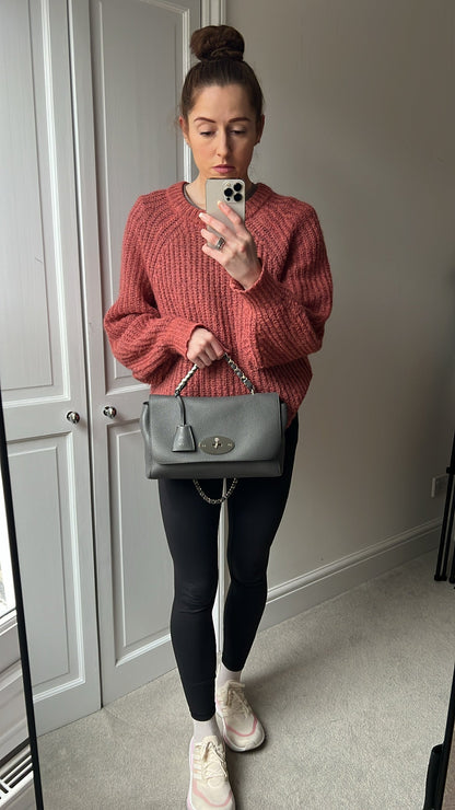 Mulberry Charcoal Grey Medium Top Handle Lily (RRP £1075)