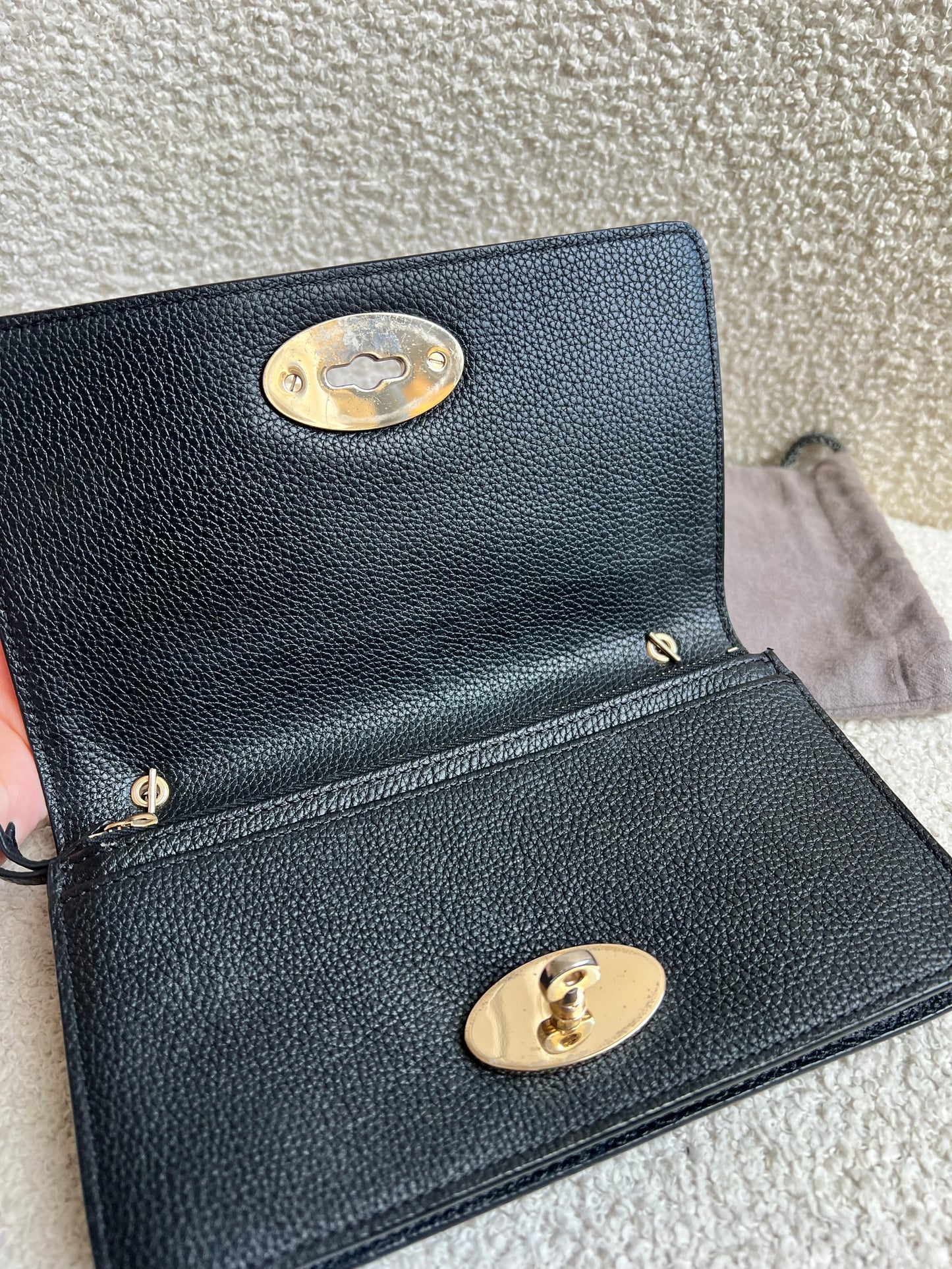 Mulberry Black Bayswater Clutch (RRP £495)