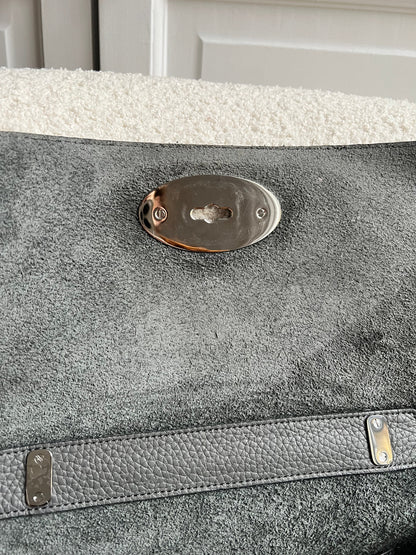 Mulberry Charcoal Grey Medium Top Handle Lily (RRP £1075)