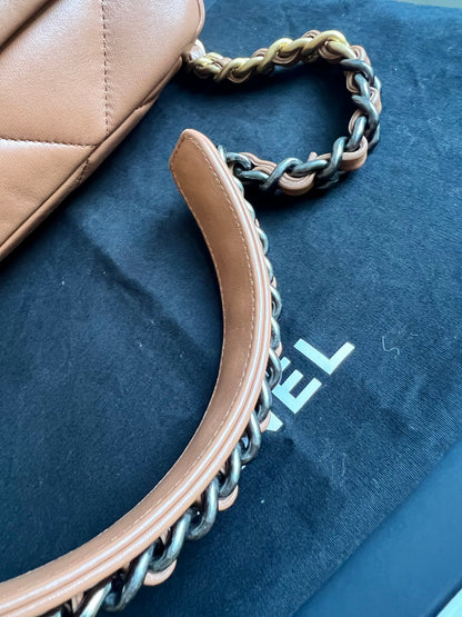 Chanel Small 19 in Caramel Lambskin (RRP £5,590)