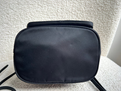 Prada Re-Nylon Duet Black Bucket Bag (RRP £1380)