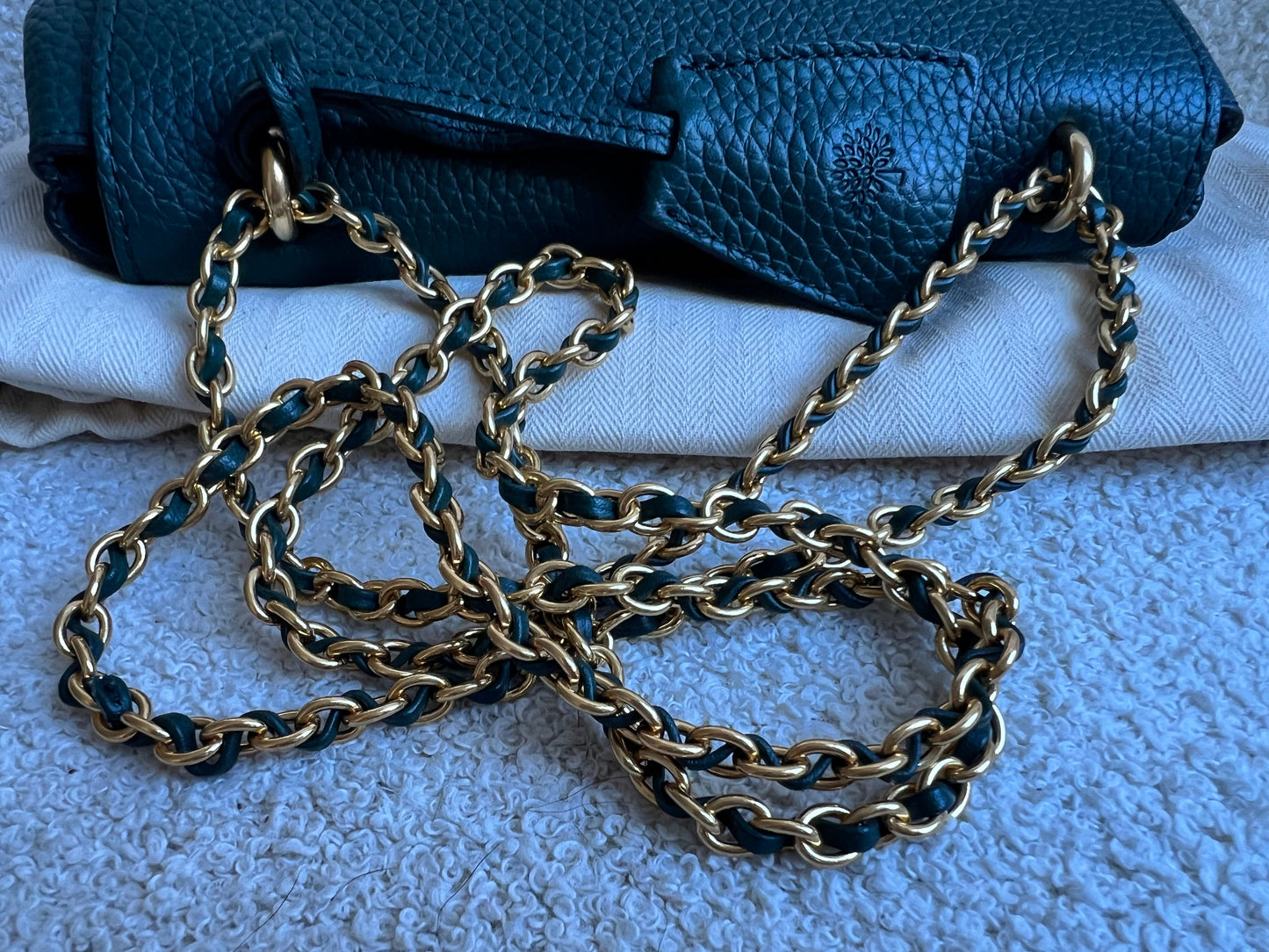 Mulberry Regular Lily in Mulberry Green Heavy Grain (RRP £1095)