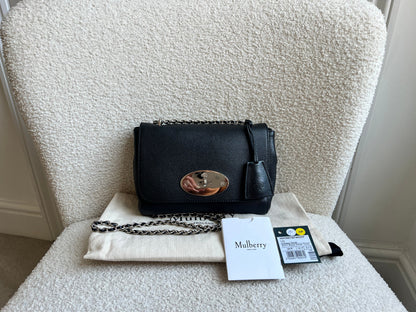 Mulberry Black Regular Lily with Silver Hardware (RRP £995)
