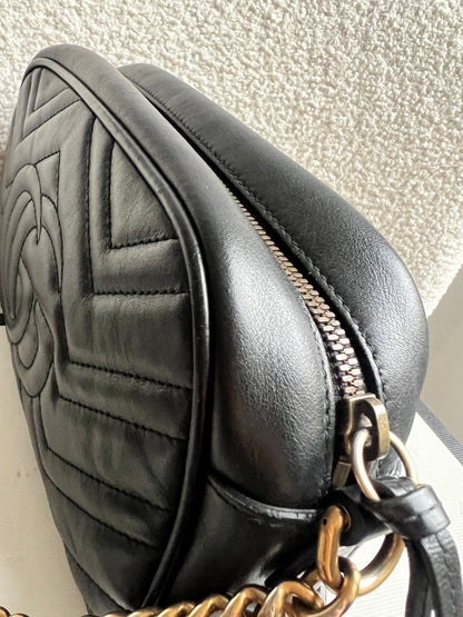 Gucci GG Black Marmont Small Shoulder Bag (RRP £1440)