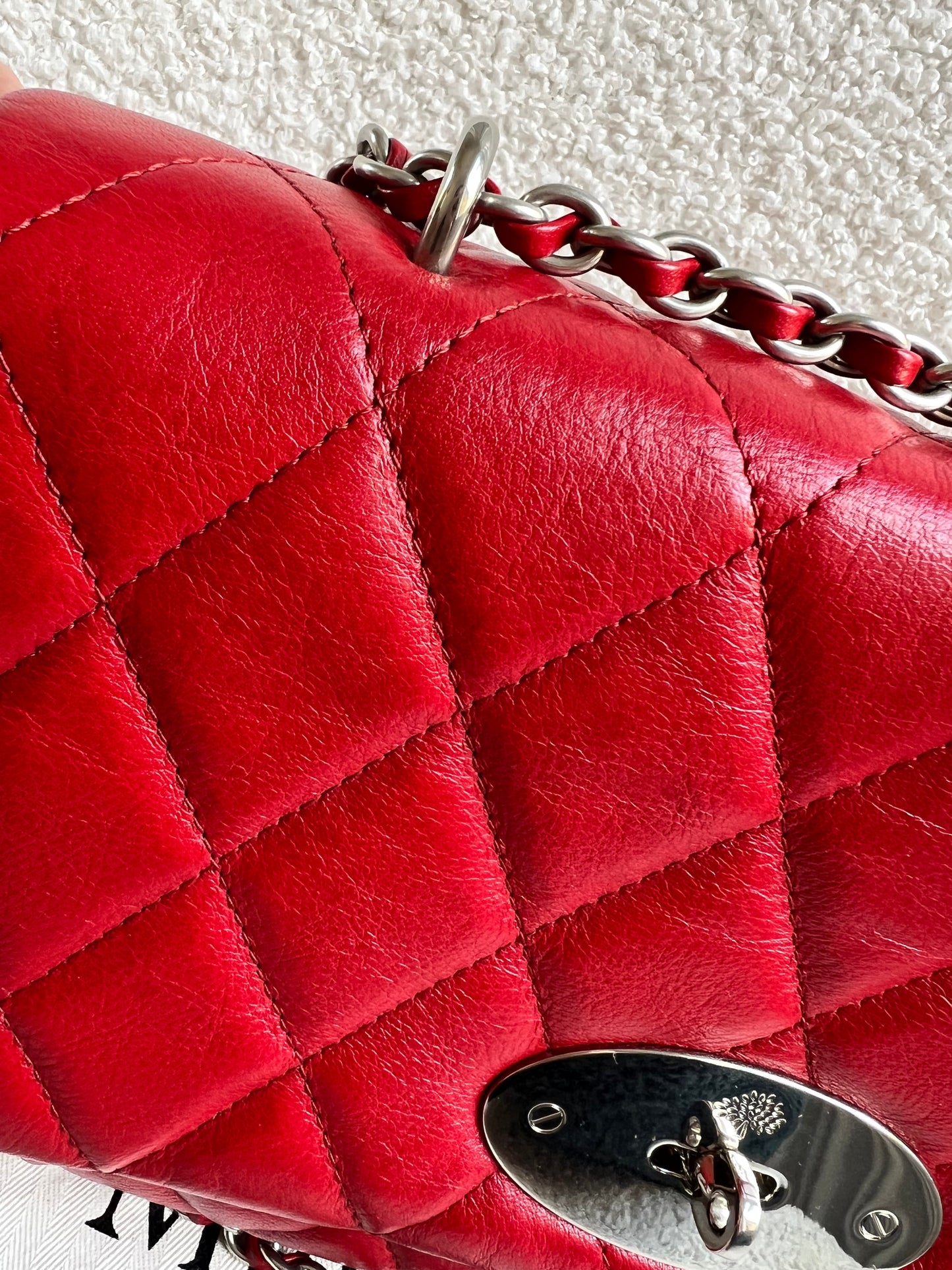 Mulberry Scarlet Red Quilted Medium Lily with Gold Hardware (RRP £1095)