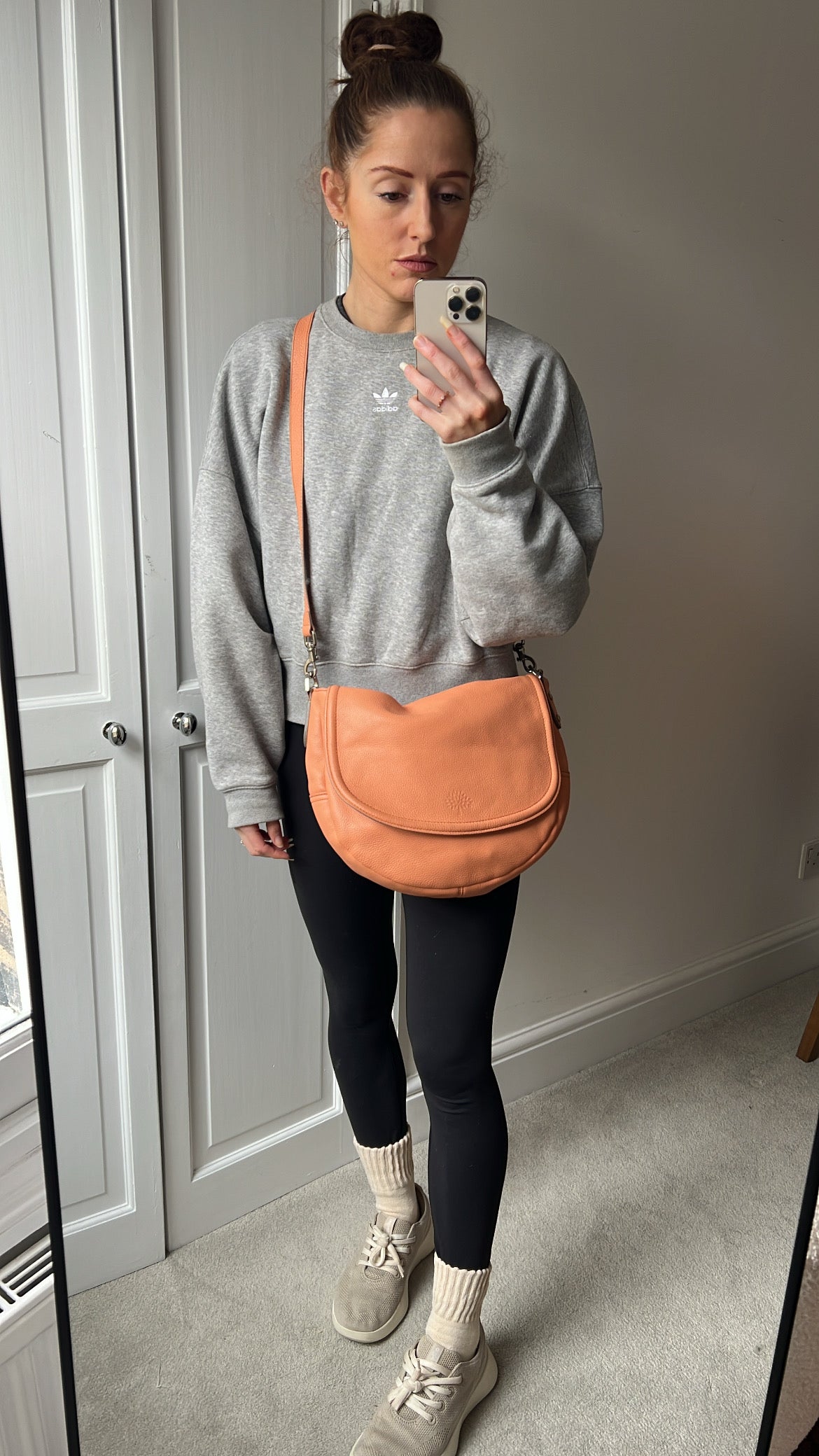 Mulberry Apricot Large Effie Satchel