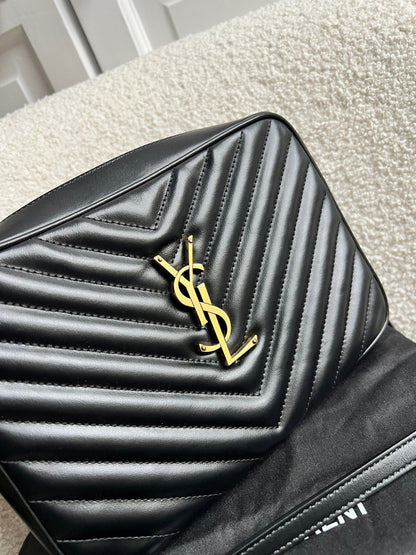 Yves Saint Laurent (YSL) Black Lou Camera Bag (RRP £1,350)