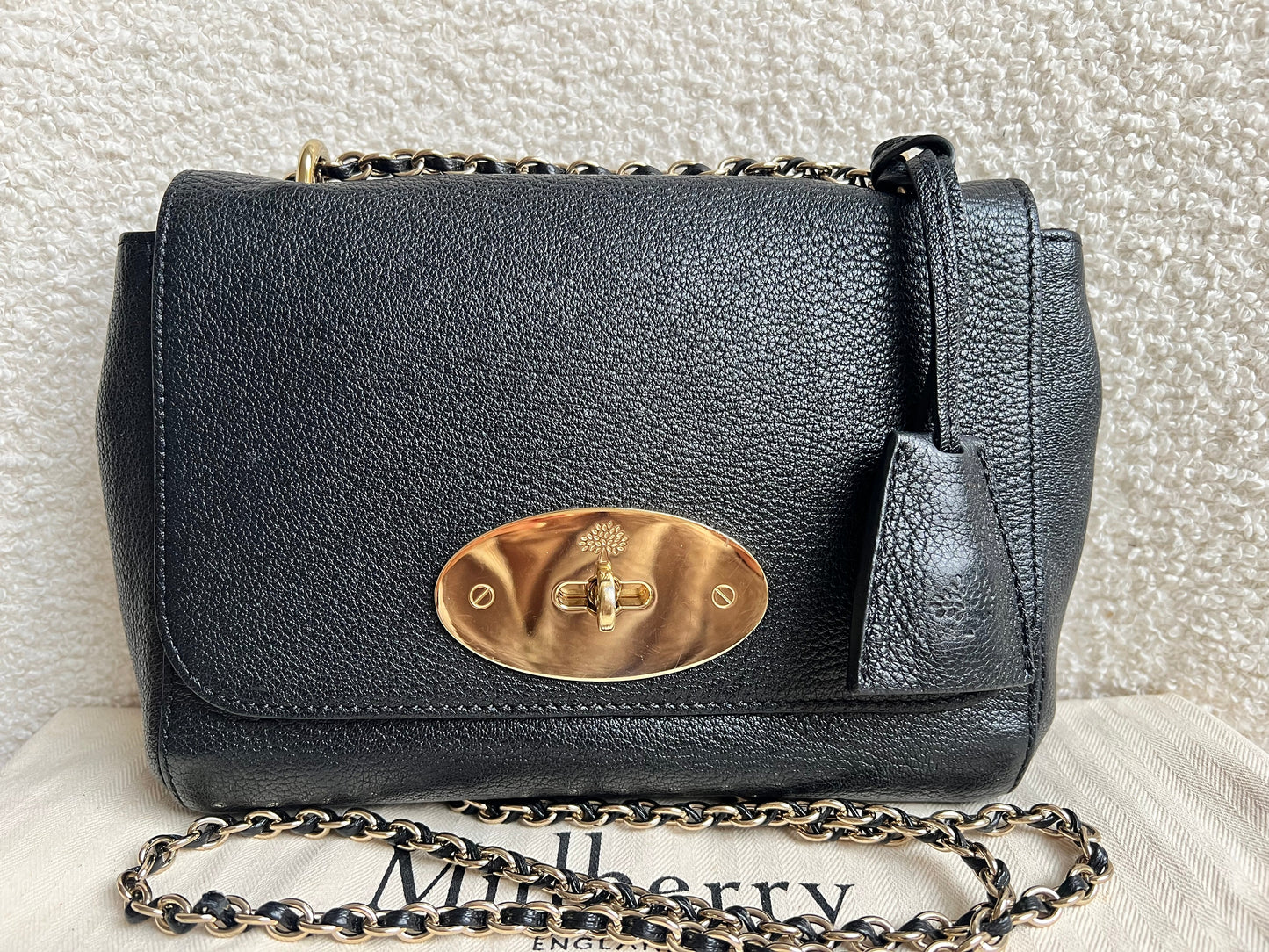 Mulberry Black Regular Lily with Gold Hardware (RRP £995)