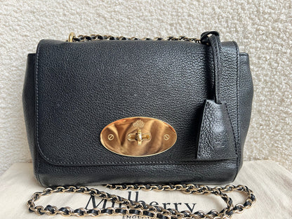 Mulberry Black Regular Lily with Gold Hardware (RRP £995)