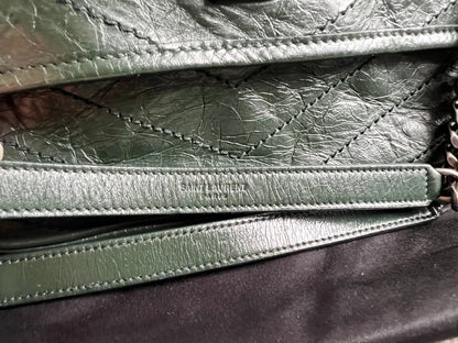 Yves Saint Laurent (YSL) Green Medium Niki Chain Bag (RRP £2430)