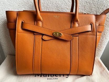 Mulberry Orange Small Zipped Bayswater (RRP £1,195)